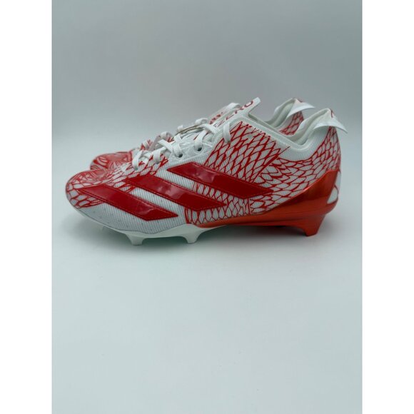 Size 8 - Adizero Electric.2 'Collegiate Orange White' Football Cleats - Picture 6 of 8